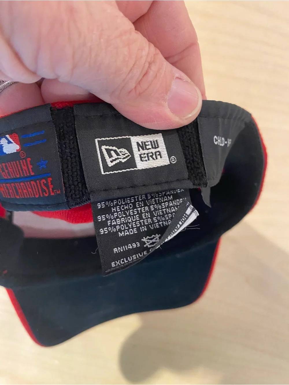 New Era Child Youth Red Washington Nationals Baseball Fitted Cap (RS)